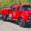 Desfile de unidades bomberos